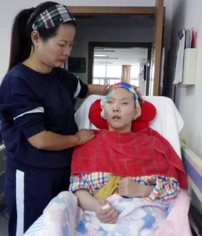 患者王雨婷和媽媽