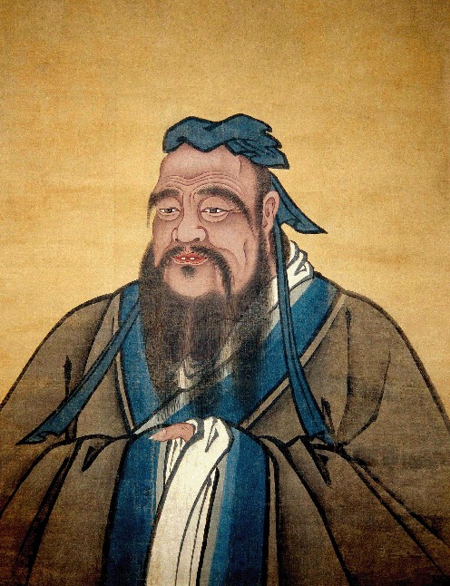 儒家學派創始人孔子畫像