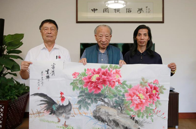 何斌老師、徐文榮先生、邵斌老師合影