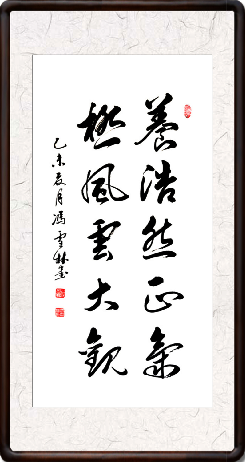 養浩然正氣極風云大觀書法欣賞