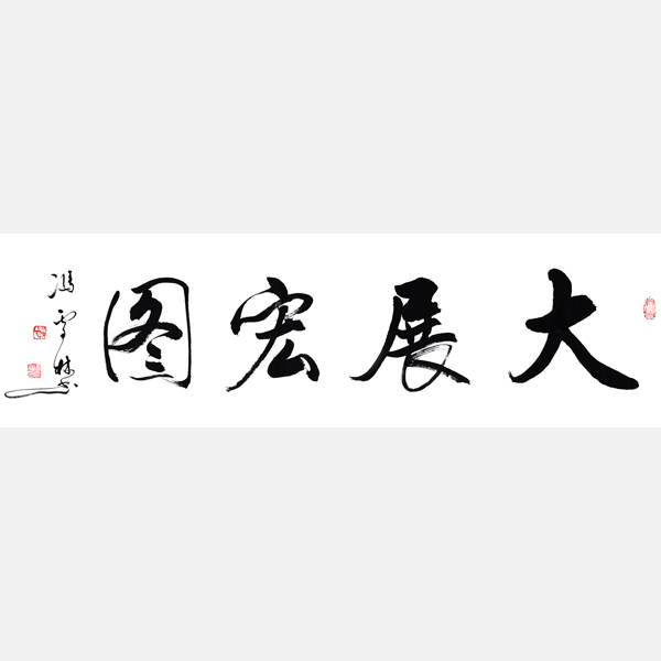 大展宏圖書法作品欣賞 大展鴻圖書法字圖片